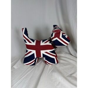 Wishbone Union Jack Dog‎ Doorstop Weighted Decor British Flag Fabric